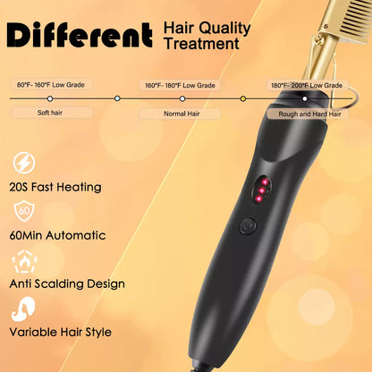 Hot Comb Hair Straightener - TRESU